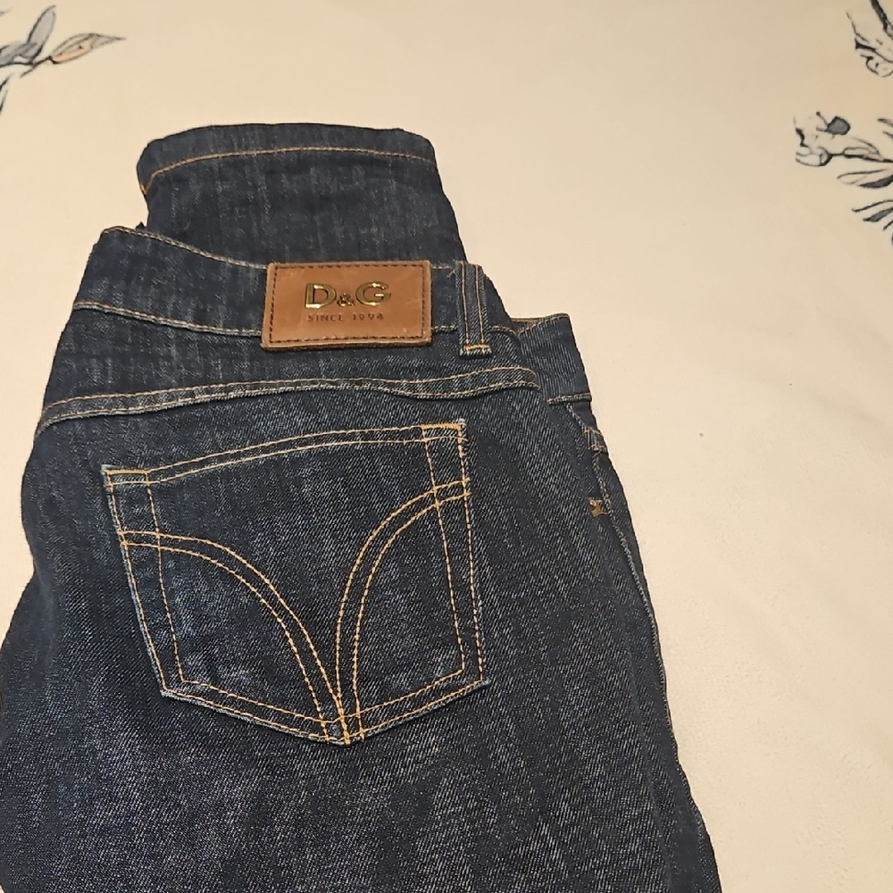 D&G Women's Dark Blue Denim Jeans
